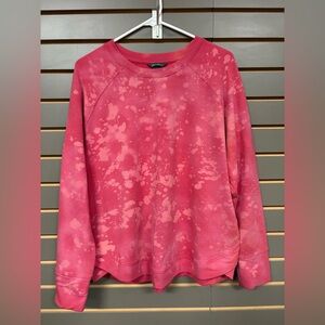 Eddie Bauer Women's Red Tie-Dye Sweatshirt